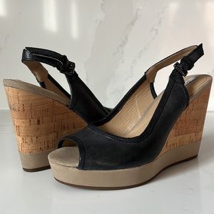 Geox Respira Wedges Navy EUC